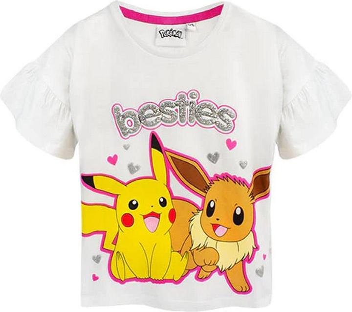 Actual product image Pokémon Girls Besties Pikachu & Eevee Frill Long Pyjama Set (116)