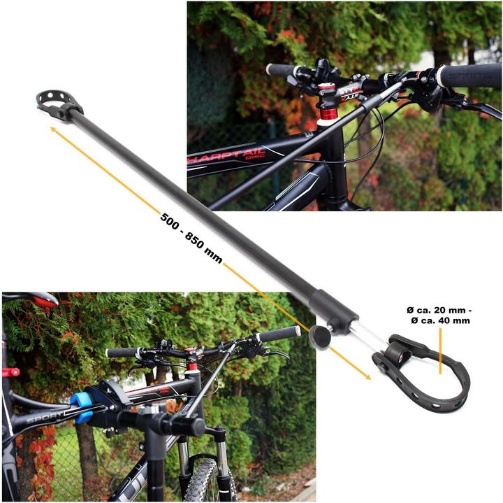 Image du produit Wiltec Béquille de réparation pivotante à 360° 30kg Béquille de montage vélo réglable