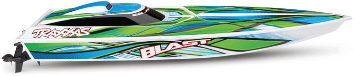 Image du produit Traxxas BATEAU BLAST 603mm EP RTR GREEN TQ 2.4GHz w/USB-C Charger & Battery