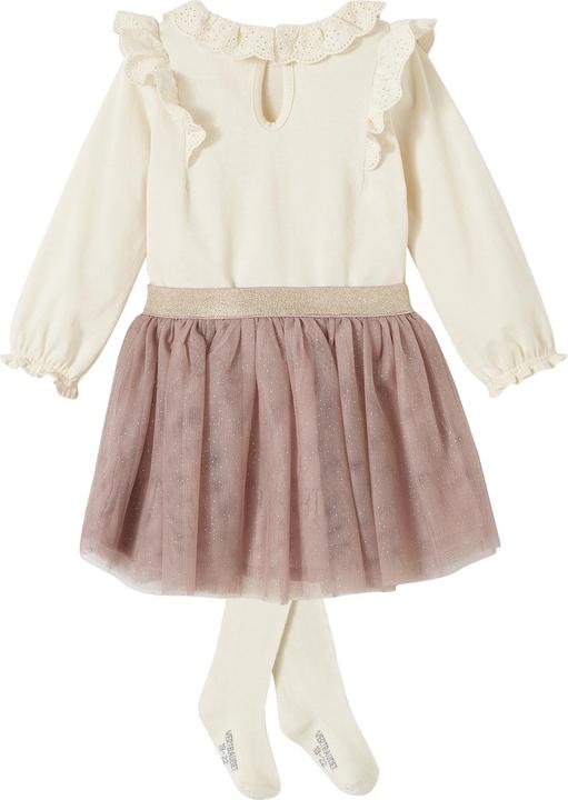 Image du produit Vertbaudet Ensemble festif bébé fille : t-shirt & jupe en tulle (62)