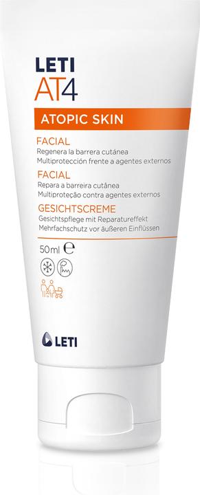 Produktbild Leti LETIAT4 Atopic Skin Facial Gesichtscreme, 50 ml Creme (50 ml, 24h Creme)