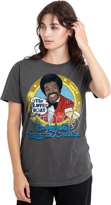 Actual product image The Love Boat Unisex Adult Original Booze Cruise T-Shirt (L)