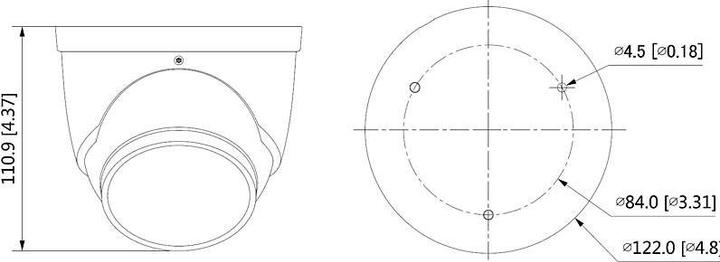 Produktbild Dahua Technologie IPC-HDW3849H-AS-PV-S5 Eyeball IP AI 8MP (3840 x 2160 Pixels)
