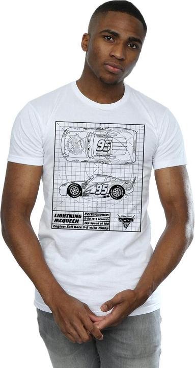 Immagine prodotto Cars Maglietta Saetta Mcqueen Planimetria Uomo (M)