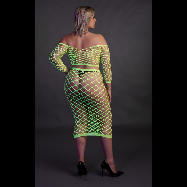Produktbild Ouch! Long Sleeve Crop Top and Long Skirt (Plus Size)