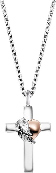 Immagine prodotto Engelsrufer ERN-CROSSHEART-BIR Collana da donna con croce da 40 mm, regolabile (Argento 925, 44 cm)