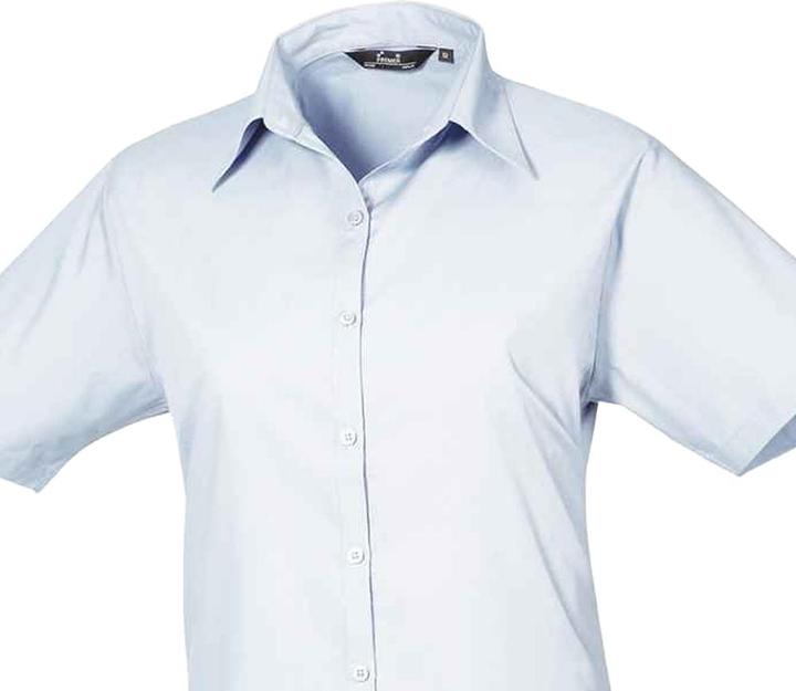 Actual product image Premier Womens/Ladies Poplin Short-Sleeved Blouse (36 D)