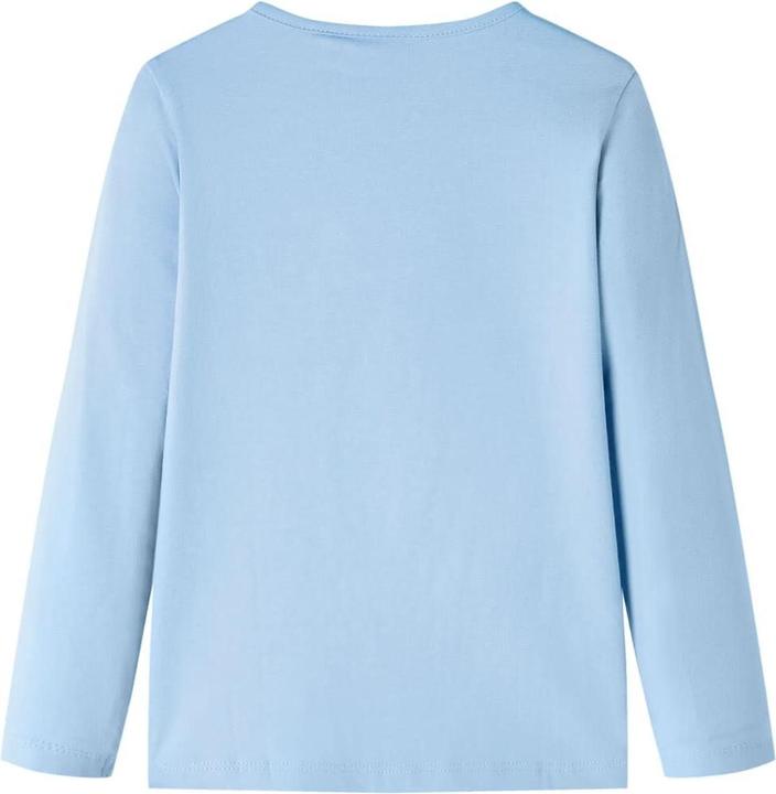 Actual product image VidaXL Children's long-sleeved shirt light blue 104,Material: 95 % cotton. 5 (104)