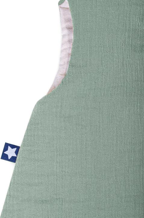Produktbild Julius Zöllner Baby-Winterschlafsack Jumper gefüttert Musselin Grün 80 cm (80 cm, 2.5 TOG)