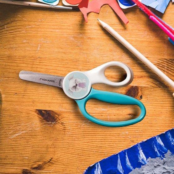 Immagine prodotto Fiskars Forbici per bambini con immagine di cucciolo da 6 anni Lunghezza: 13 cm (13 cm)