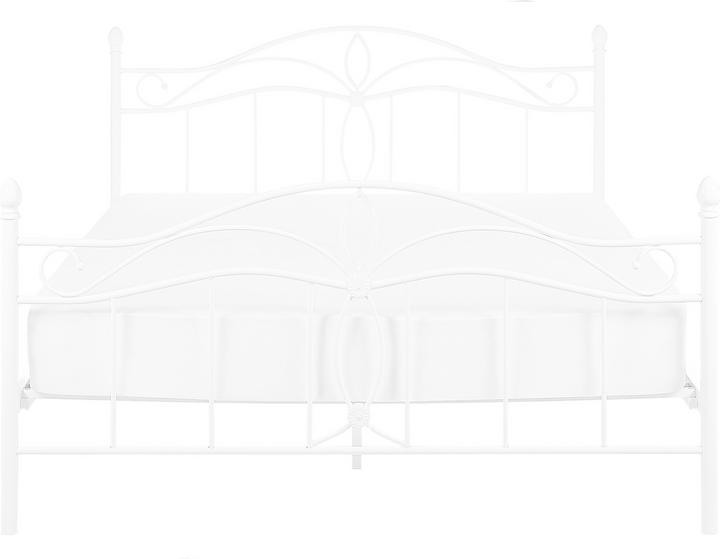 Image du produit Beliani Lit métallique blanc Sommier à lattes 140 x 200 cm ANTLIA (140 x 200)