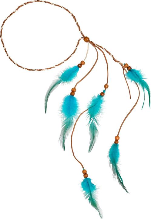 Produktbild Widmann Indianer Stirnband Mit Türkisen Federn (One Size)