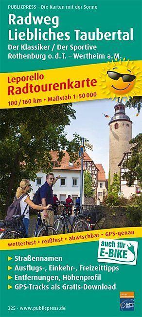 Produktbild Radweg Liebliches Taubertal, Rothenburg o.d.T. - Wertheim a. M. 1 : 50 000
