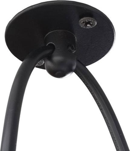 Immagine prodotto Swisshandel24 Lampada a sospensione, metallo industriale regolabile in altezza, nero - 7x Lampade a reticolo (E27)