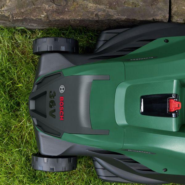 Actual product image Bosch Home & Garden AdvancedRotak 36V-40-650 cordless lawn mower, 1 x 36V 4.0Ah battery (Rechargeable battery operated)