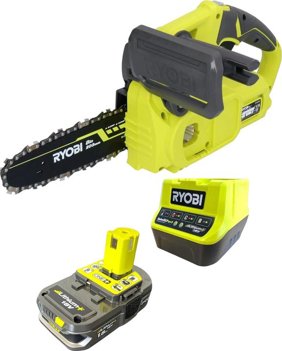 Productafbeelding Ryobi RY18CS20A-115 18 V ONE+ accu-kettingzaag 20 cm Compact + 1x accu 1,5 Ah + lader (Draadloze heggenschaar)