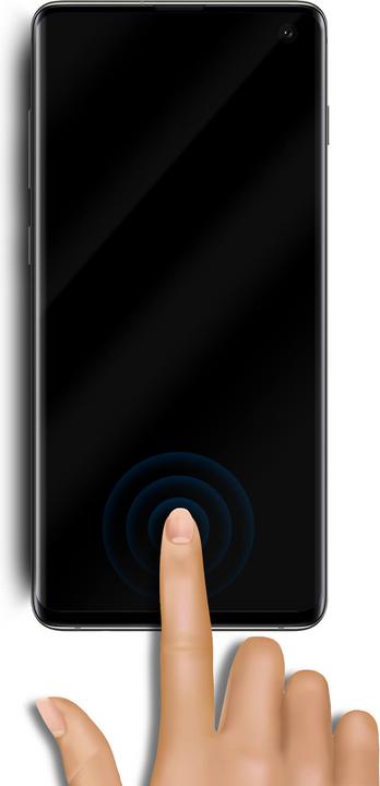 Image du produit PhoneLook 3D Tempered Glass vitre de protection noir (compatible empreinte digitale) (1 pièce(s), Samsung Galaxy S20+)