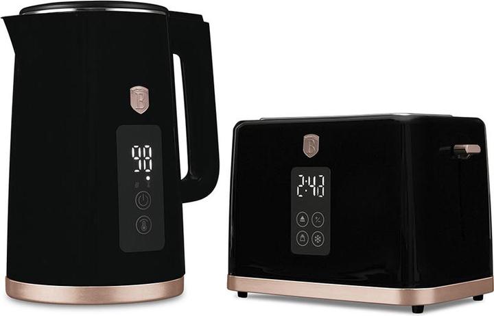 Actual product image BerlingerHaus Haus Wasserkocher & Toaster mit Digitalanzeige Black Rose Collection (1.70 l)