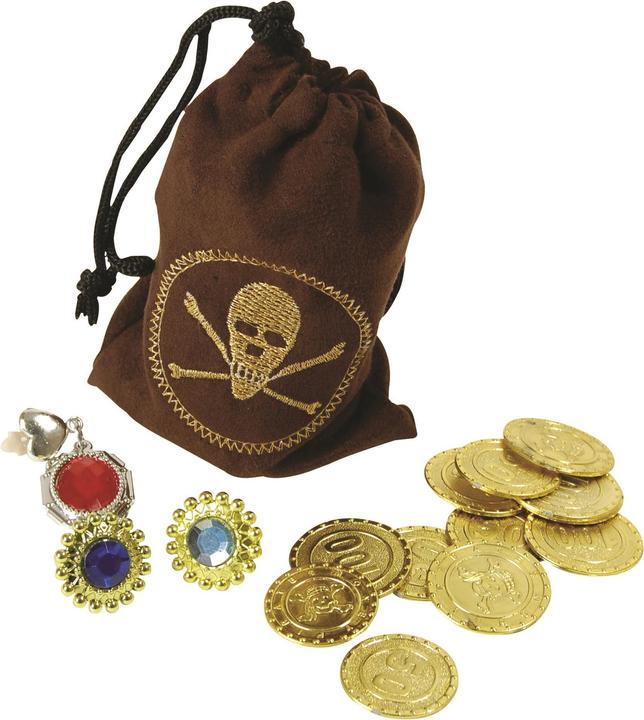 Immagine prodotto Bristol Novelty Astuccio per pirati con anelli e orecchini con monete finte