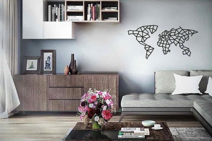 Produktbild Eco Wood Art Weltkarte Kontinente