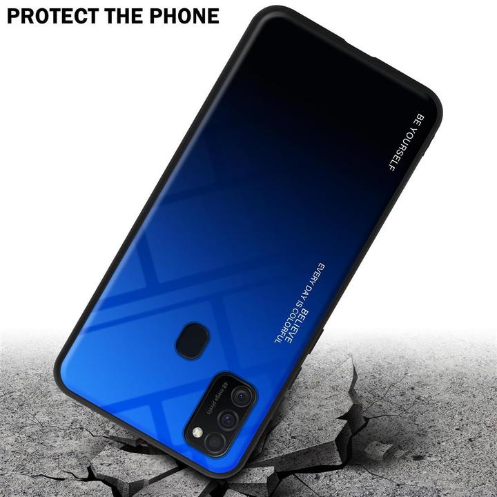 Productafbeelding Cadorabo TPU 2 kleuren glasdekking (Samsung Galaxy M30, Samsung Galaxy M21)