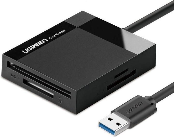 Actual product image Ugreen USB 3.0 SD/Micro SD/CF/MS memory card reader black (CR125 30333) (USB 3.0)