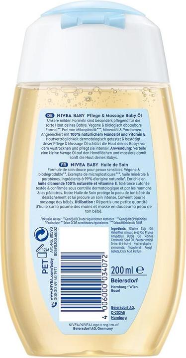 Immagine prodotto NIVEA Cura e massaggio dell'olio per bambini