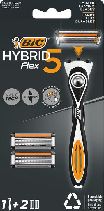 Actual product image Bic Hybrid 5, Starter Kit 1 razor, 2 blades