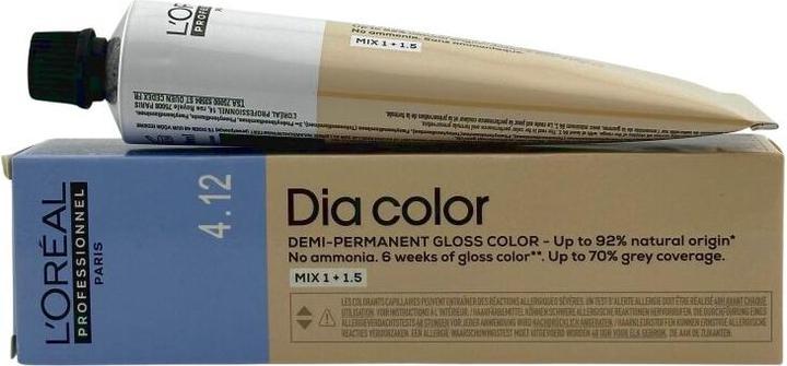 Produktbild L'Oréal Professionnel Dia Color 4.12 Mittelbraun Asch Irisé - 60ml (4.12 Mittelbraun Asch Irisé)