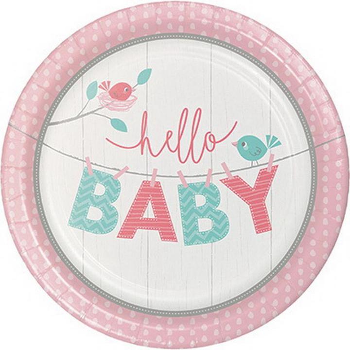 Immagine prodotto Creative Party Piatto in carta Hello Baby
