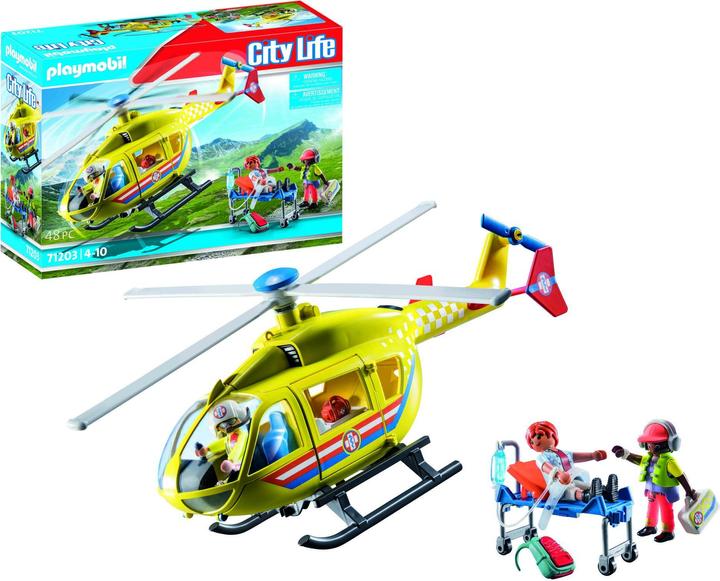 Image du produit Playmobil Hélicoptère de sauvetage (71203, Playmobil City Life)