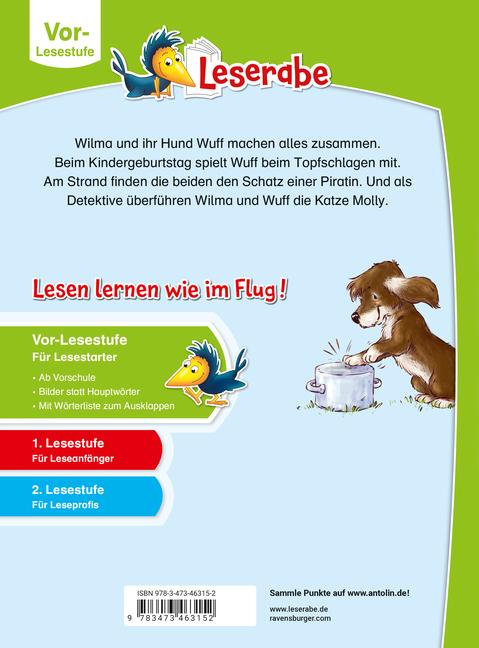 Actual product image Ravensburger Wilma und ihr Hund Wuff - lesen lernen mit dem Leserabe - Erstlesebuch - Kinderbuch ab 5 Jahren - (German, Nadine Reitz, Judith Allert, 2024)