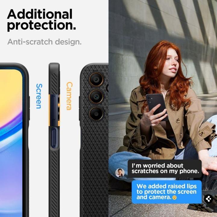 Image du produit Spigen Liquid Air Sam A15 4G/5G czarny/matte black ACS07246 (Samsung Galaxy A15)