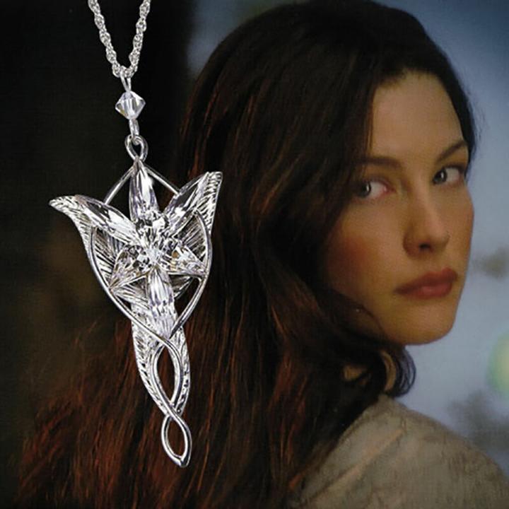 Actual product image Noble Collection Lord of the Rings Pendant Arwen's Evening Star (silver plated)