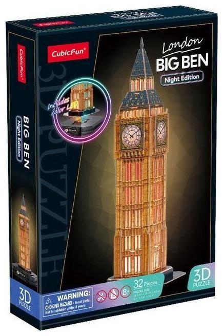 Actual product image Cubicfun Puzzle 3D Big Ben (wersja nocna) (32 pieces)