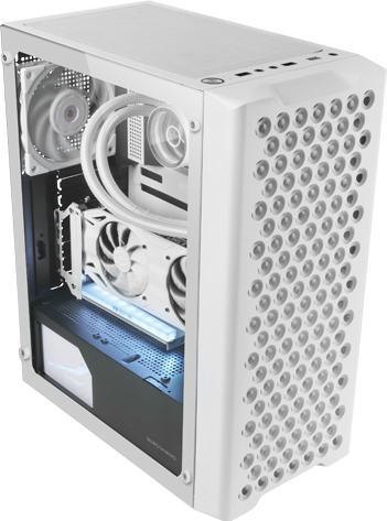 Produktbild Mars Gaming Boitier Moyen Tour Atx Mc-Ipro Avec Panneau Vitré (Blanc) (Mini-ITX, mATX, ATX)