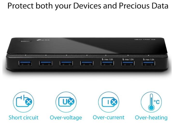 Produktbild TP-Link Uh700 (Micro USB, 7 Ports)