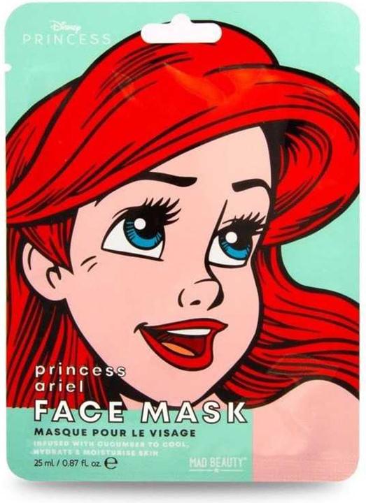 Produktbild Mad Beauty Disney Ariel Mermaid Face Mask Moisturizing and Soothing Sheet Mask for Nourished Skin and a Beautif (25 ml)