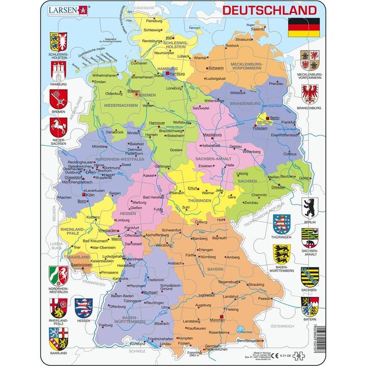 Produktbild Larsen Deutschland Politisch (48 Teile)