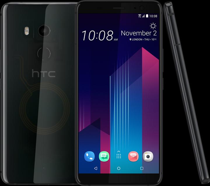 Produktbild HTC U11+ (128 GB, Translucent Black, 6", Hybrid Dual SIM, 12 Mpx, 4G)