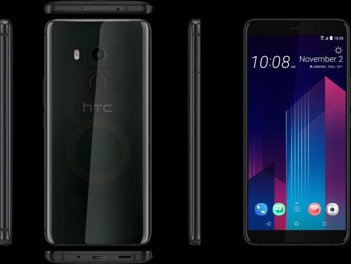 Produktbild HTC U11+ (128 GB, Translucent Black, 6", Hybrid Dual SIM, 12 Mpx, 4G)