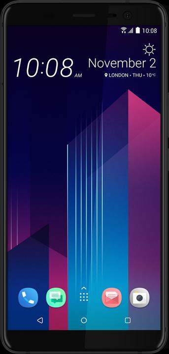 Produktbild HTC U11+ (128 GB, Translucent Black, 6", Hybrid Dual SIM, 12 Mpx, 4G)