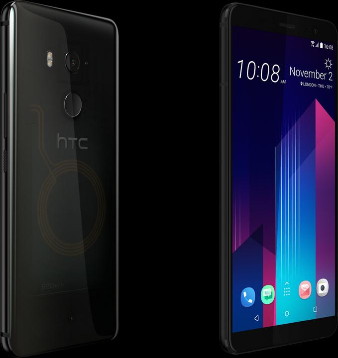 Produktbild HTC U11+ (128 GB, Translucent Black, 6", Hybrid Dual SIM, 12 Mpx, 4G)