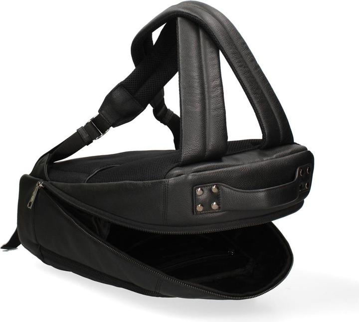 Produktbild John Richmond Herren Rucksack Aus Echtleder - Modell Novaro - 43.0 X 32.0 X 14.0 Cm