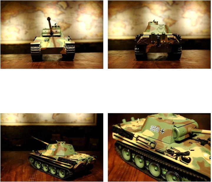 Actual product image Es-toys Heng Long RC Tank Panther G 1:16 pro (RTR Ready-to-Run)