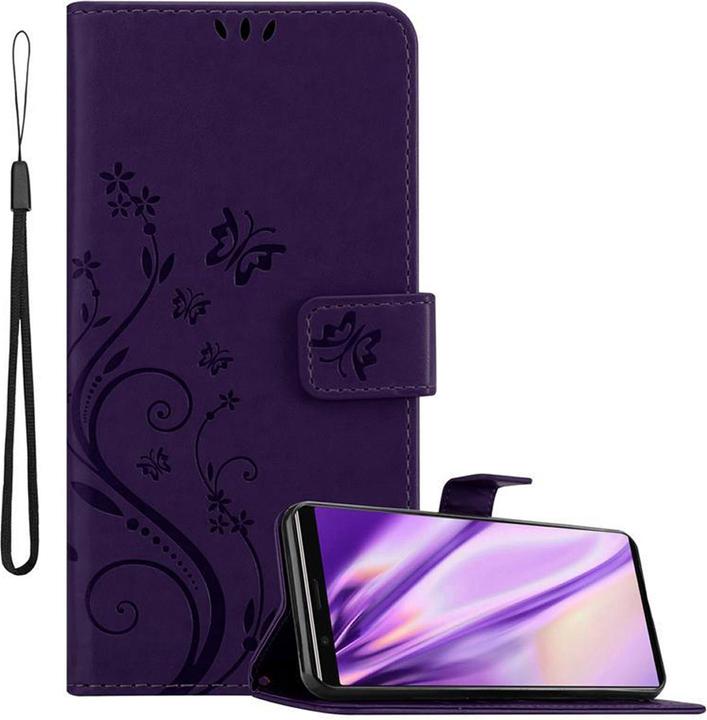 Floral dark purple