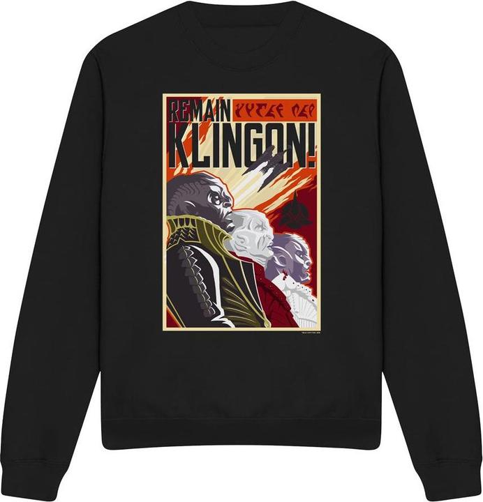 Produktbild Universal Textiles Remain Klingon Sweatshirt (M)