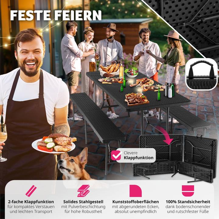 Image du produit tectake Ensemble de table de camping