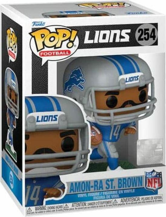 Actual product image Funko NFL: Legends POP! sports vinyl figure Lions- Amon-Ra St. Brown 9 cm