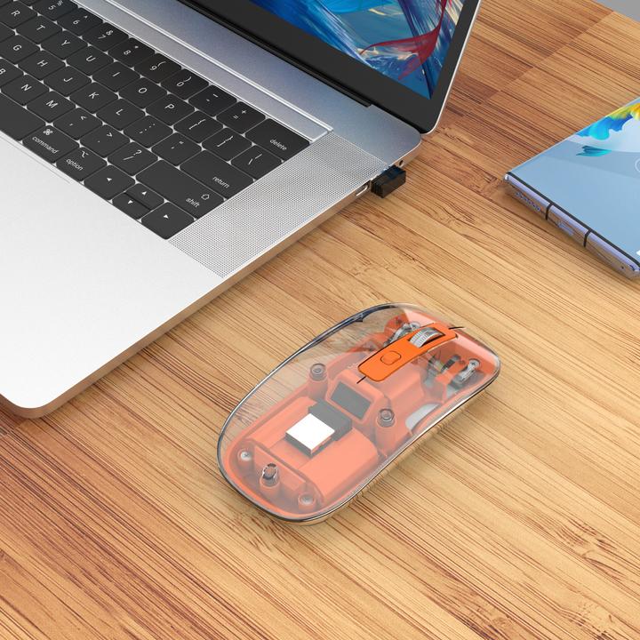 Produktbild Manhattan MH Transparent 4D mouse, White (Kabellos)
